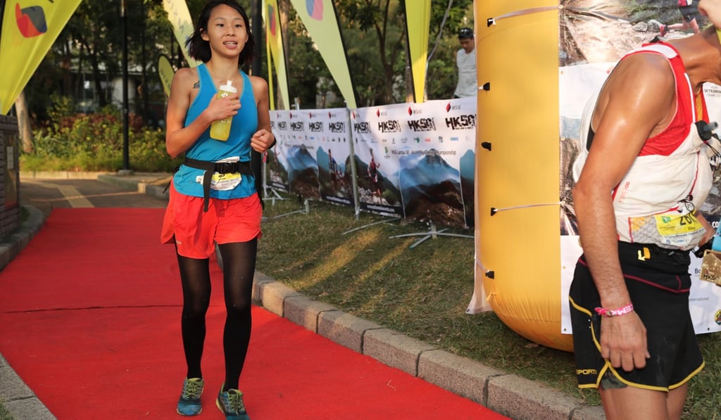 Cheung Man-yee finishes the Lantau 50. Photo: Action Asia