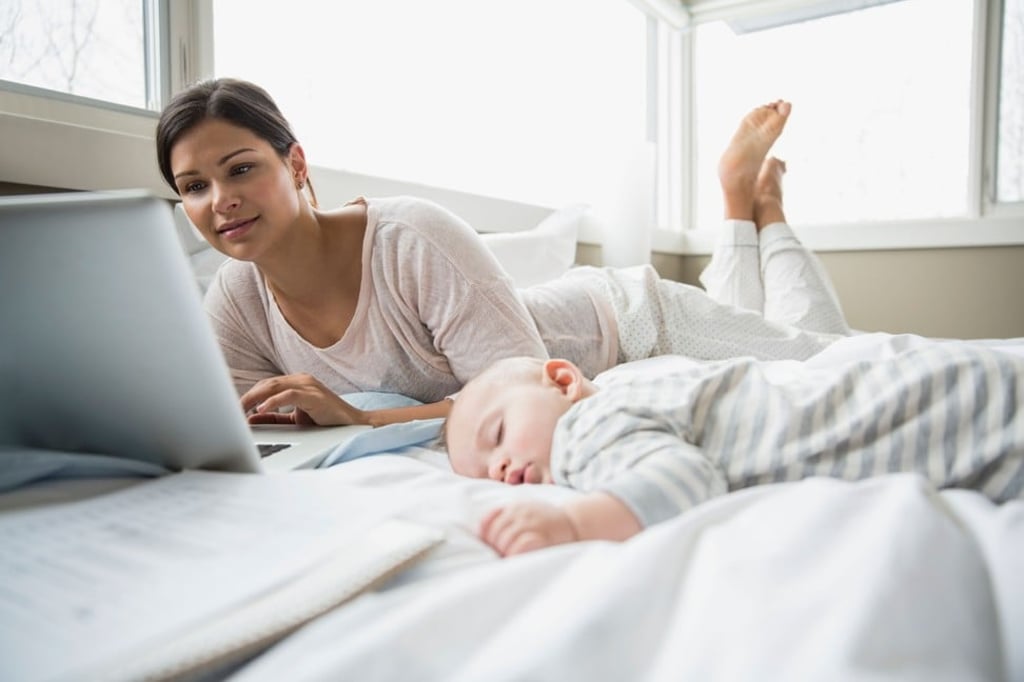 All you need is a Facebook account to speak to other mothers online. Photo: Alamy
