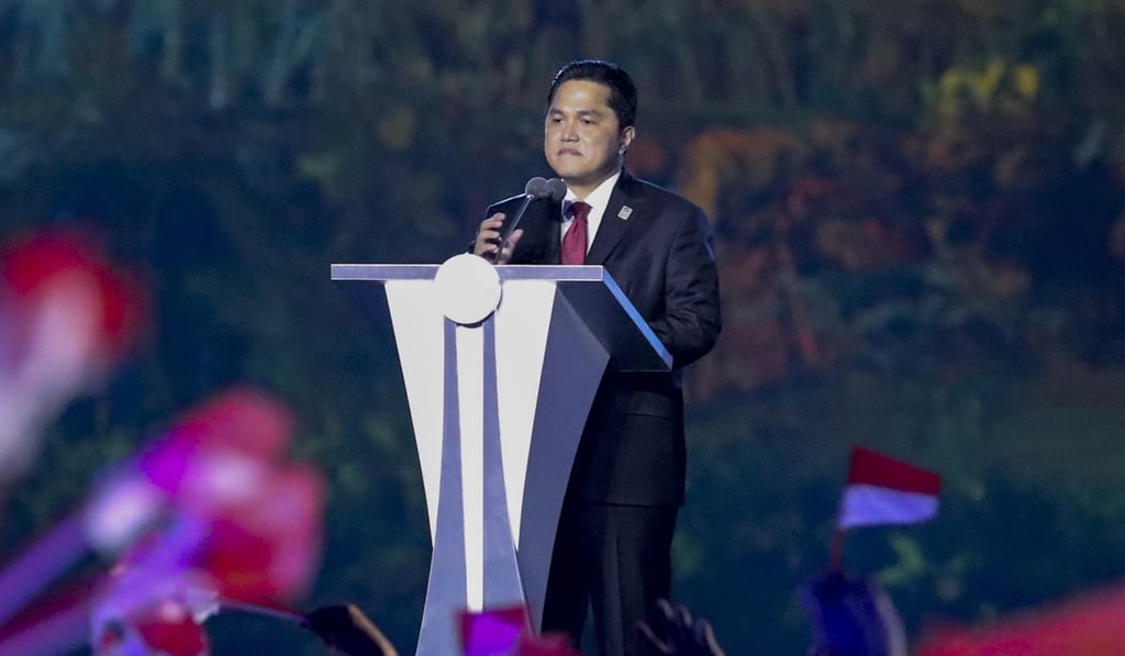 Inasgoc chairman Erick Thohir at the opening ceremony. Photo: EPA
