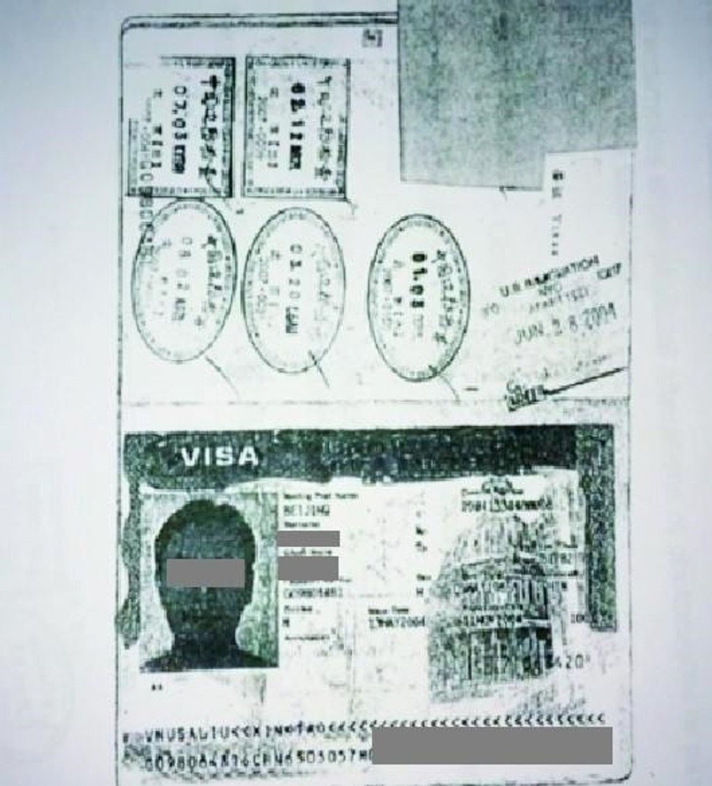 The Chinese passport of a client of former unlicensed immigration consultant Xun ‘Sunny’ Wang. Photo: Canada Border Services Agency