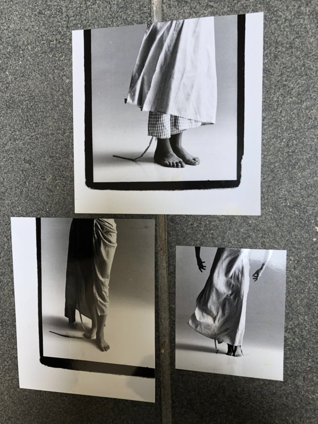 Archive photos of Han Feng fashion designs.