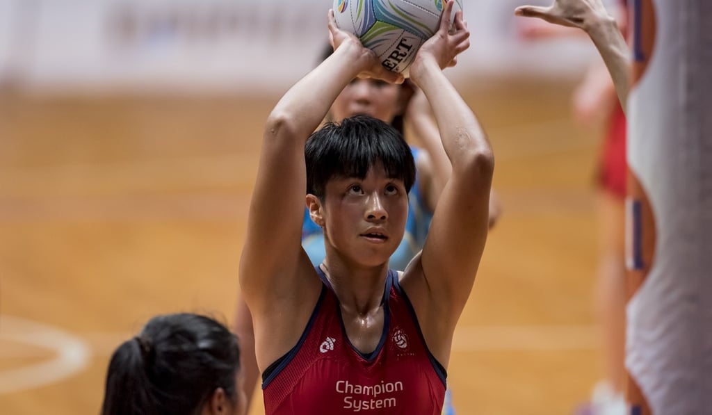 Angela Chan puts up a shot for Hong Kong.