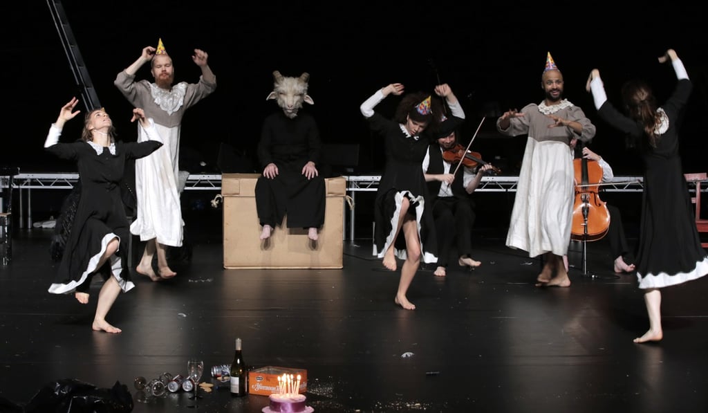 A scene from Michael Keegan-Dolan’s retelling of the ‘Swan Lake’ ballet by the Irish theatre dance company, Teac Damsa.