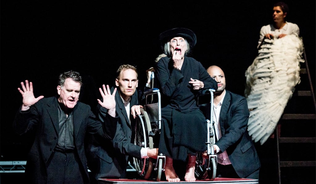 A scene from ‘Swan Lake/ Loch na hEala’ performed by the Irish theatre dance company Teac Damsa.