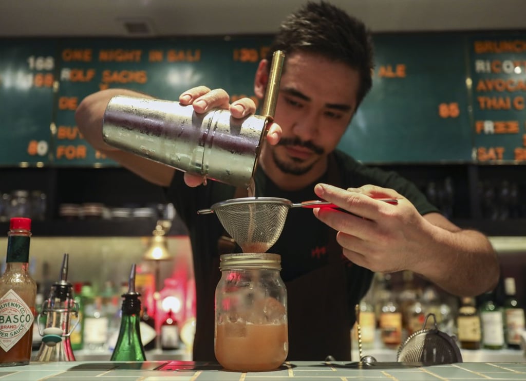 A Sunrise Concoction at Mrs Pound, a speakeasy in Sheung Wan. Photo: Tory Ho