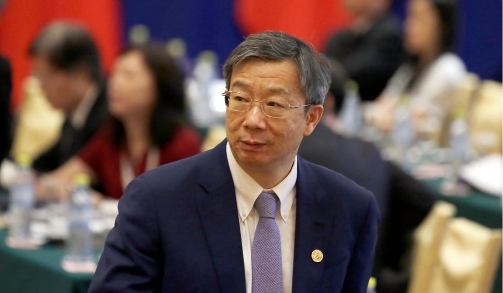 China's central bank governor Yi Gang hosted a key economic conference in Beijing. Photo: Reuters