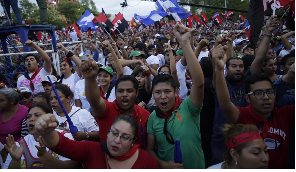 Sympathisers of the Sandinista Front of National Liberation (FSLN) participate in a pro-government demonstration in Managua, Nicaragua, on August 29. Photo: EPA Sympathisers of the Sandinista Front of National Liberation (FSLN) participate in a pro-government demonstration in Managua, Nicaragua, on August 29. Photo: EPA