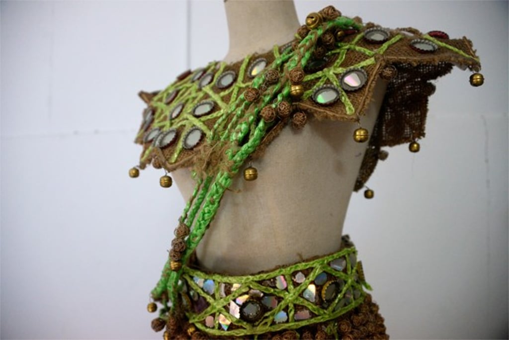An apsara dress made by La Chhouk that was worn by a Miss Cambodia runner-up up at the Miss Earth Competition in the Philippines. Photo: Didem Tali