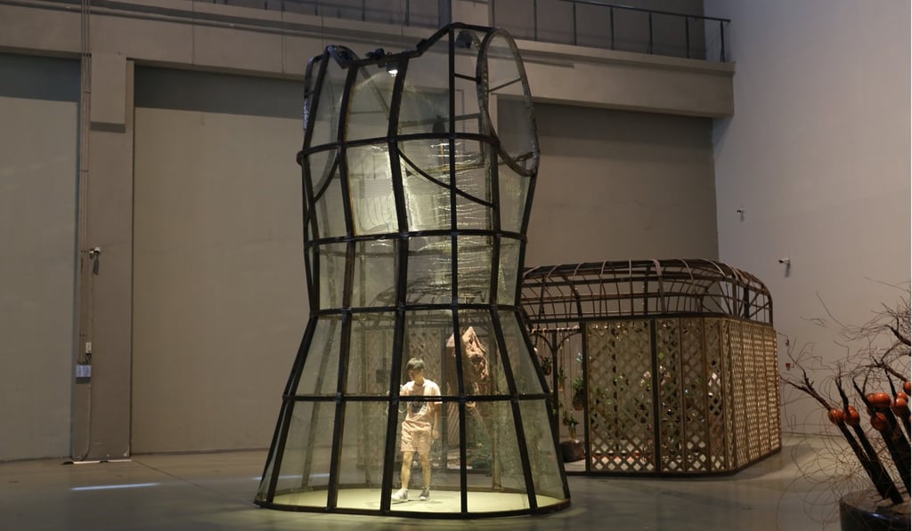 Artwork by Shen Yuan, part of HON Niki de Saint Phalle & Shen Yuan, an exhibition at Power Station of Art in Shanghai.