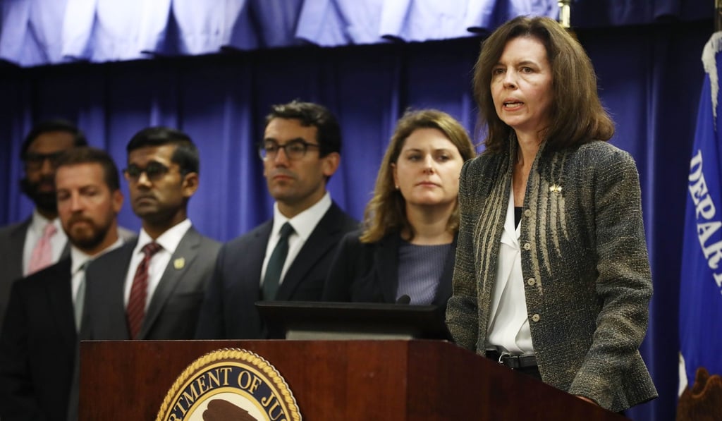 FBI Special Agent-in-Charge Jennifer Boone discusses charges against Park. Photo: AFP