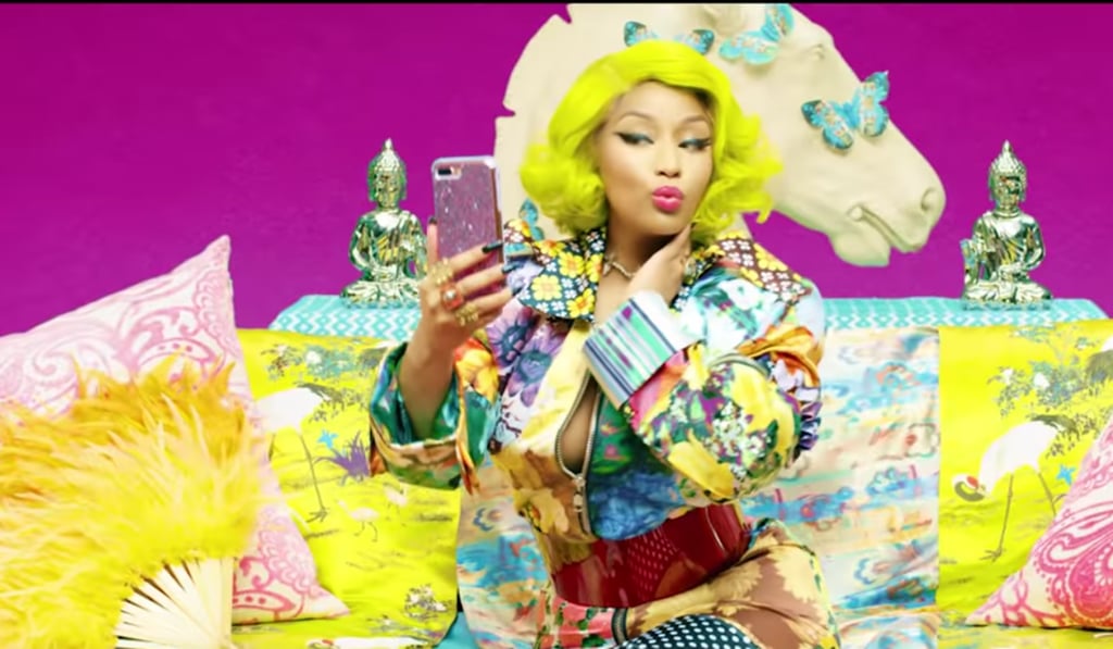 US rapper Nicki Minaj in BTS' new music video for their single Idol.