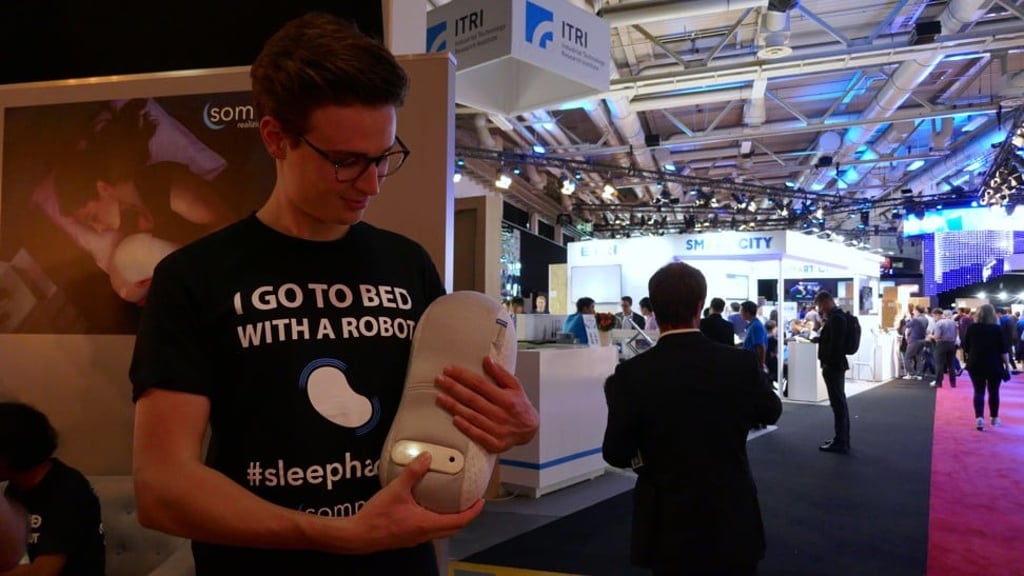 Robotics engineer Julian Jagtenberg, founder of Dutch company Somnox. Photo: Jamie Carter