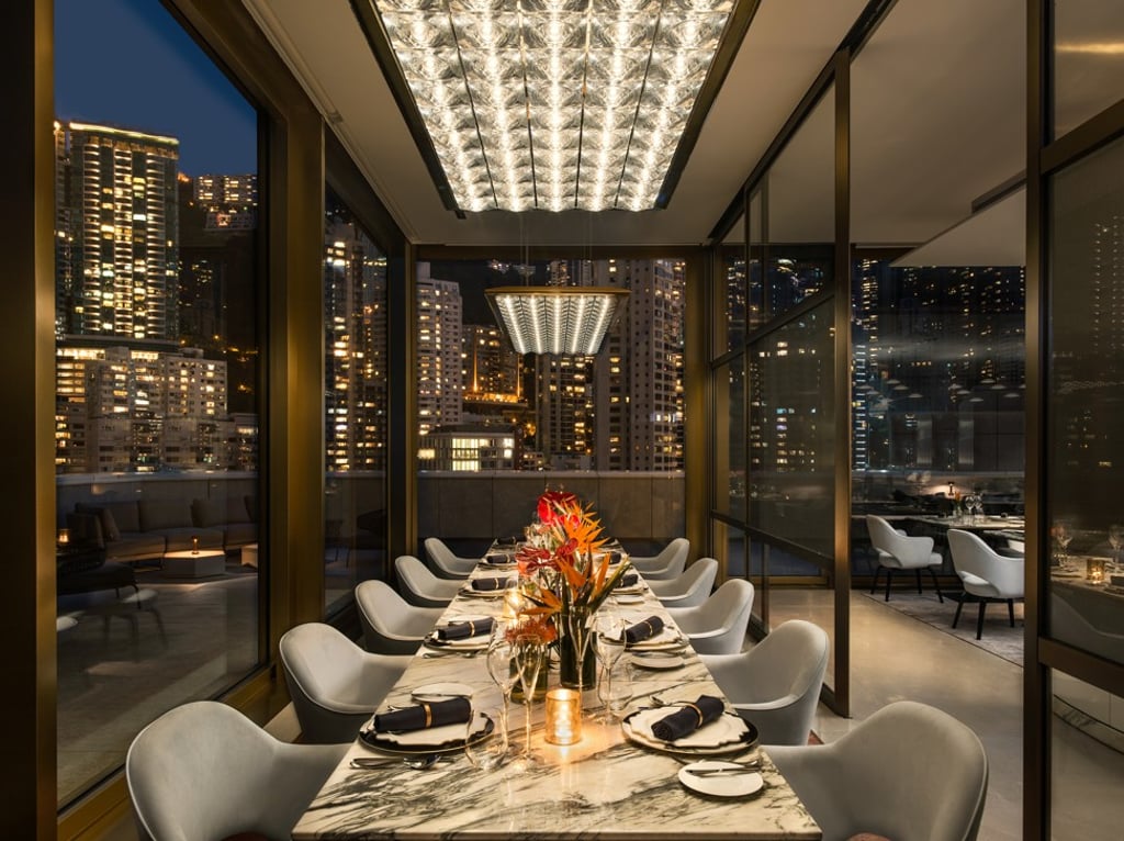 Secluded dining is on offer in a private room known as The Aviary.