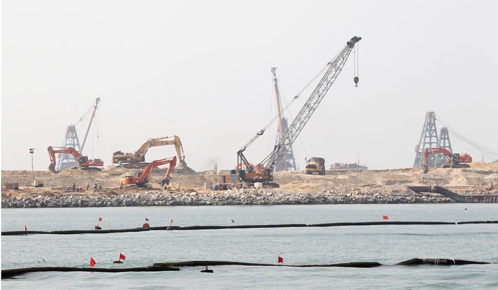 Reclaimed land would need to be built higher to thwart rising sea levels. Photo: SCMP