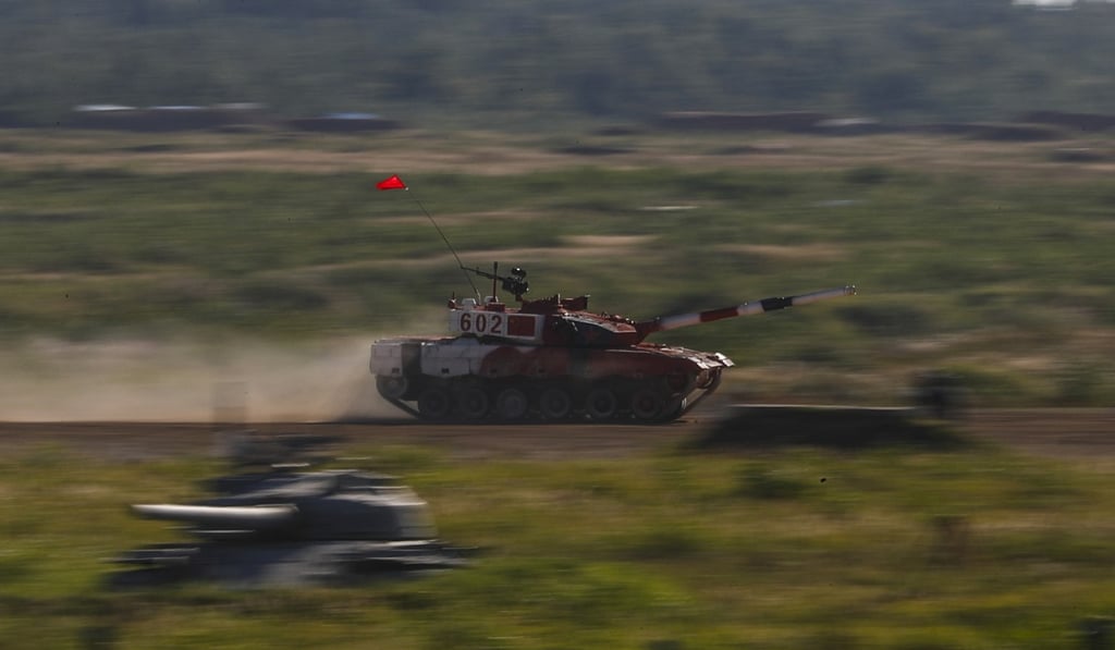 Chinese forces take part in the Army Games 2018 in Russia last month. Photo: EPA-EFE Chinese forces take part in the Army Games 2018 in Russia last month. Photo: EPA-EFE