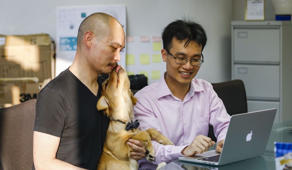 OneDegree’s chief insurance officer Alex Leung Te-yuan (left) and CEO Alvin Kwock Yin-lun. Photo: Tory Ho