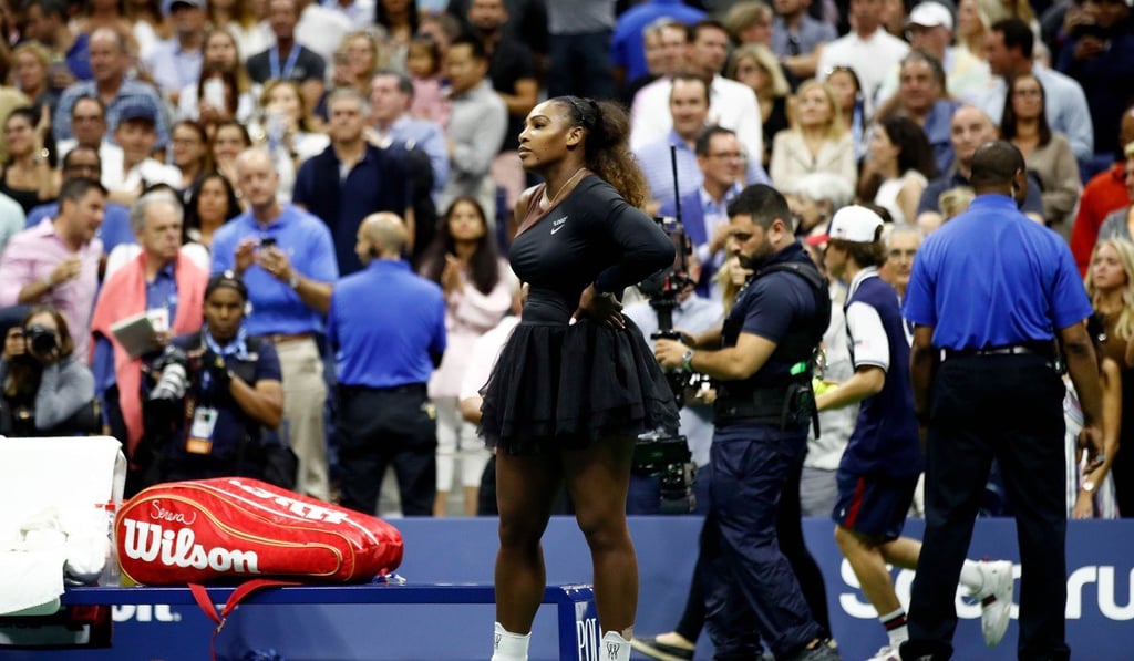 Williams after her defeat at the US Open. She accused the chair umpire of being a “thief”. Photo: AFP Williams after her defeat at the US Open. She accused the chair umpire of being a “thief”. Photo: AFP