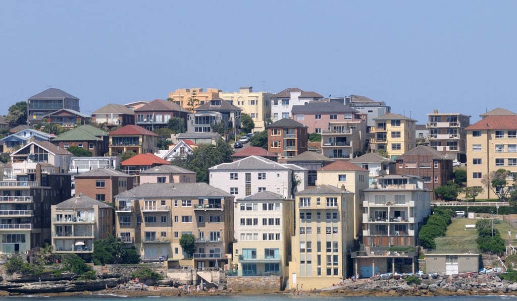 Seafront properties on Bondi Beach in Sydney. Photo: Alamy Stock Photo