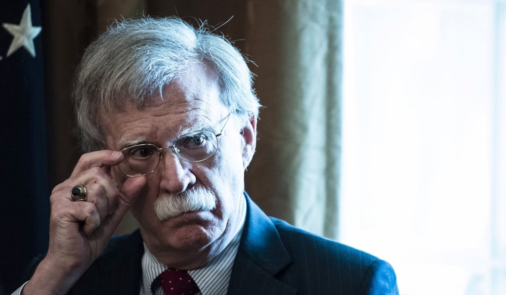 National security adviser John Bolton at a cabinet meeting at the White House. Photo: Jabin Botsford, Washington Post National security adviser John Bolton at a cabinet meeting at the White House. Photo: Jabin Botsford, Washington Post