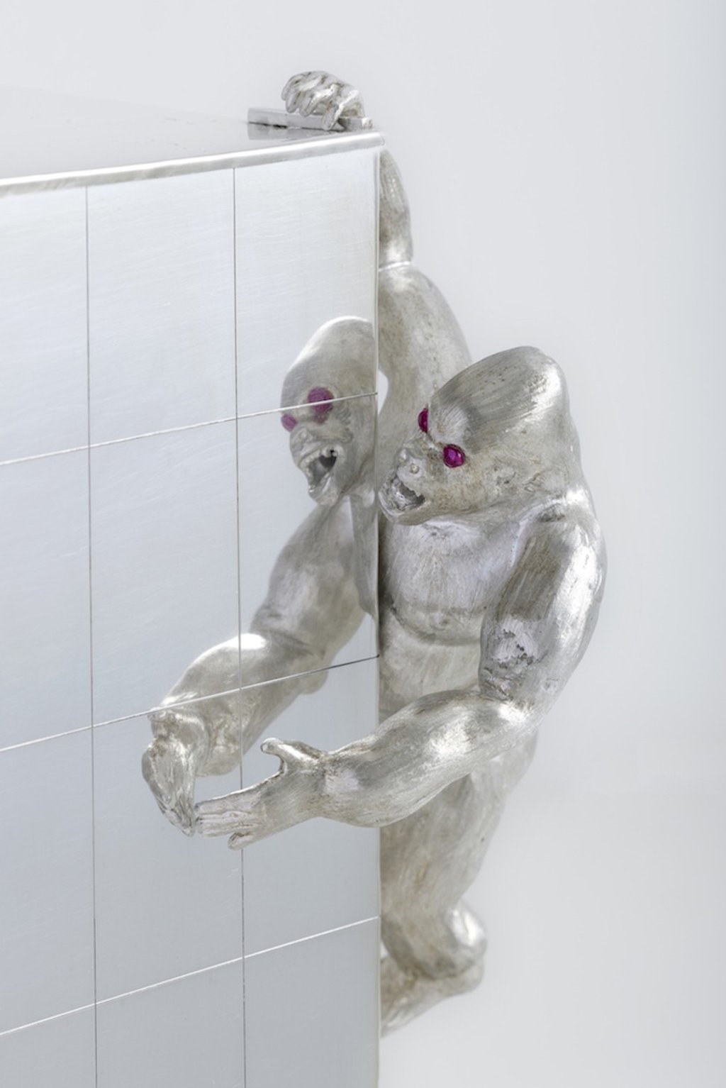 Carlo Massoud’s ‘Mar Mikhayel’ is a model of a Beirut neighbourhood with a pink-eyed gorilla climbing the walls of a building.