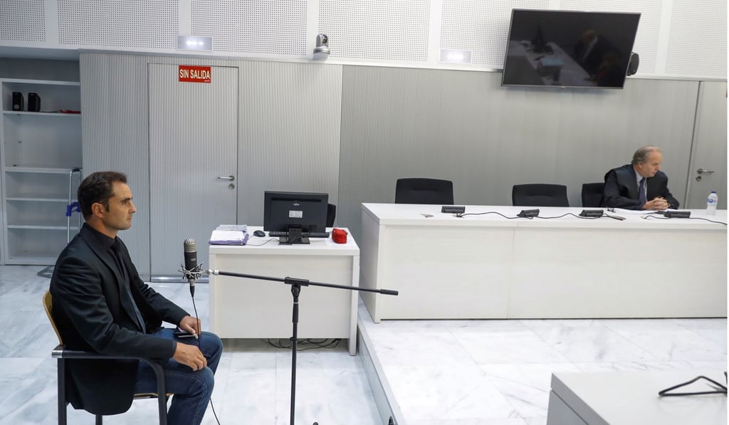 Falciani during the hearing at the National Court in Madrid on September 11, 2018. Photo: EPA Falciani during the hearing at the National Court in Madrid on September 11, 2018. Photo: EPA