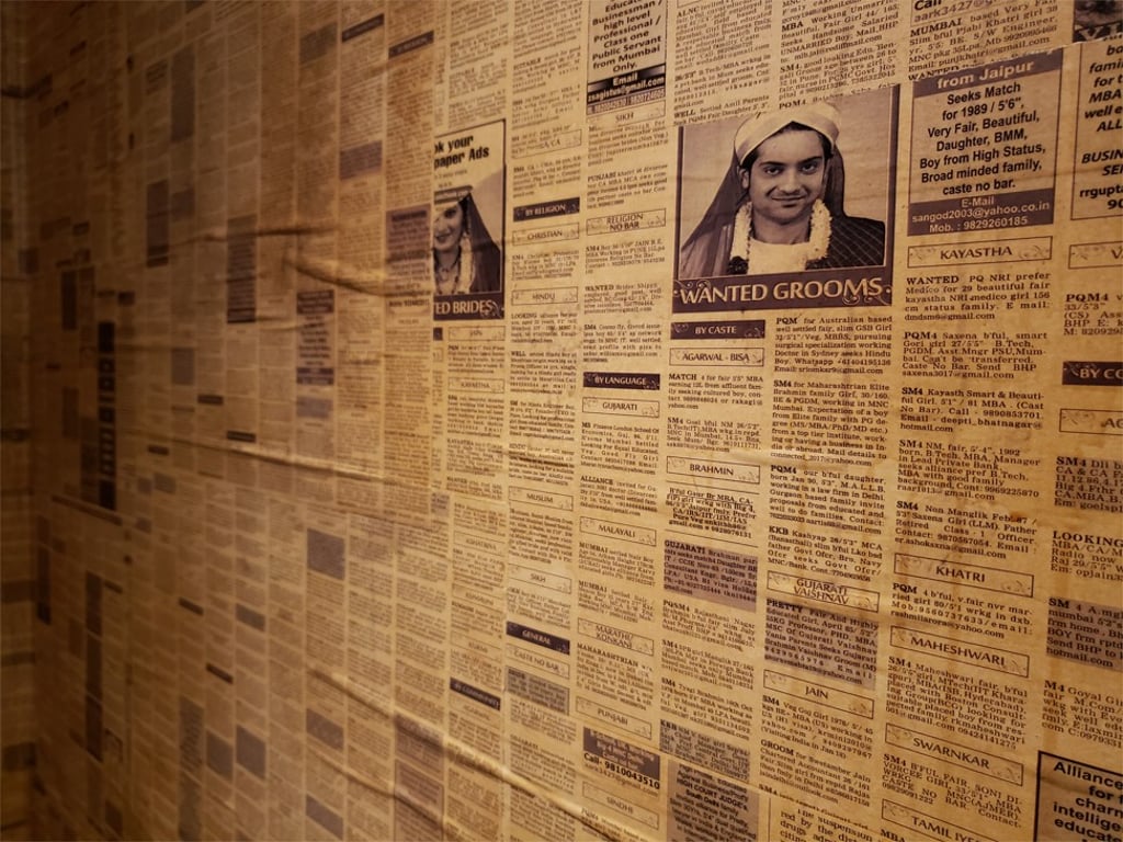 Bathroom wall with classified ads in Chaiwala. Photo: Aydee Tie Bathroom wall with classified ads in Chaiwala. Photo: Aydee Tie