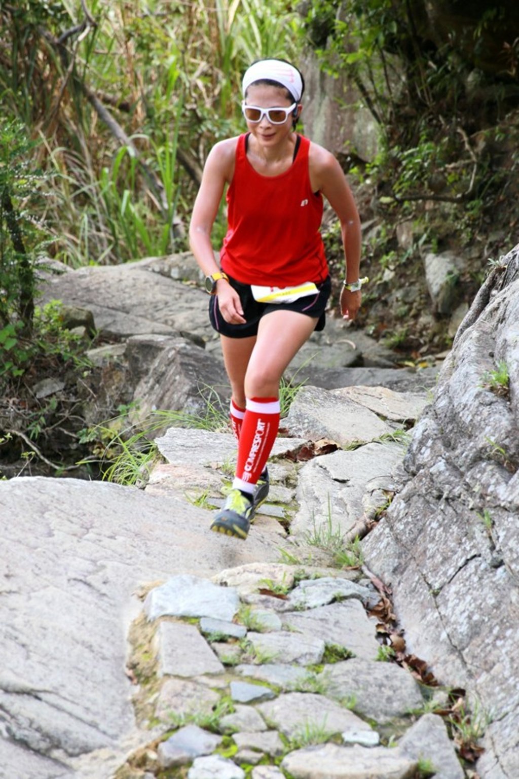 Clare Au Young running the Lantau Base Camp Summer Dash. Photo: Keith Leung