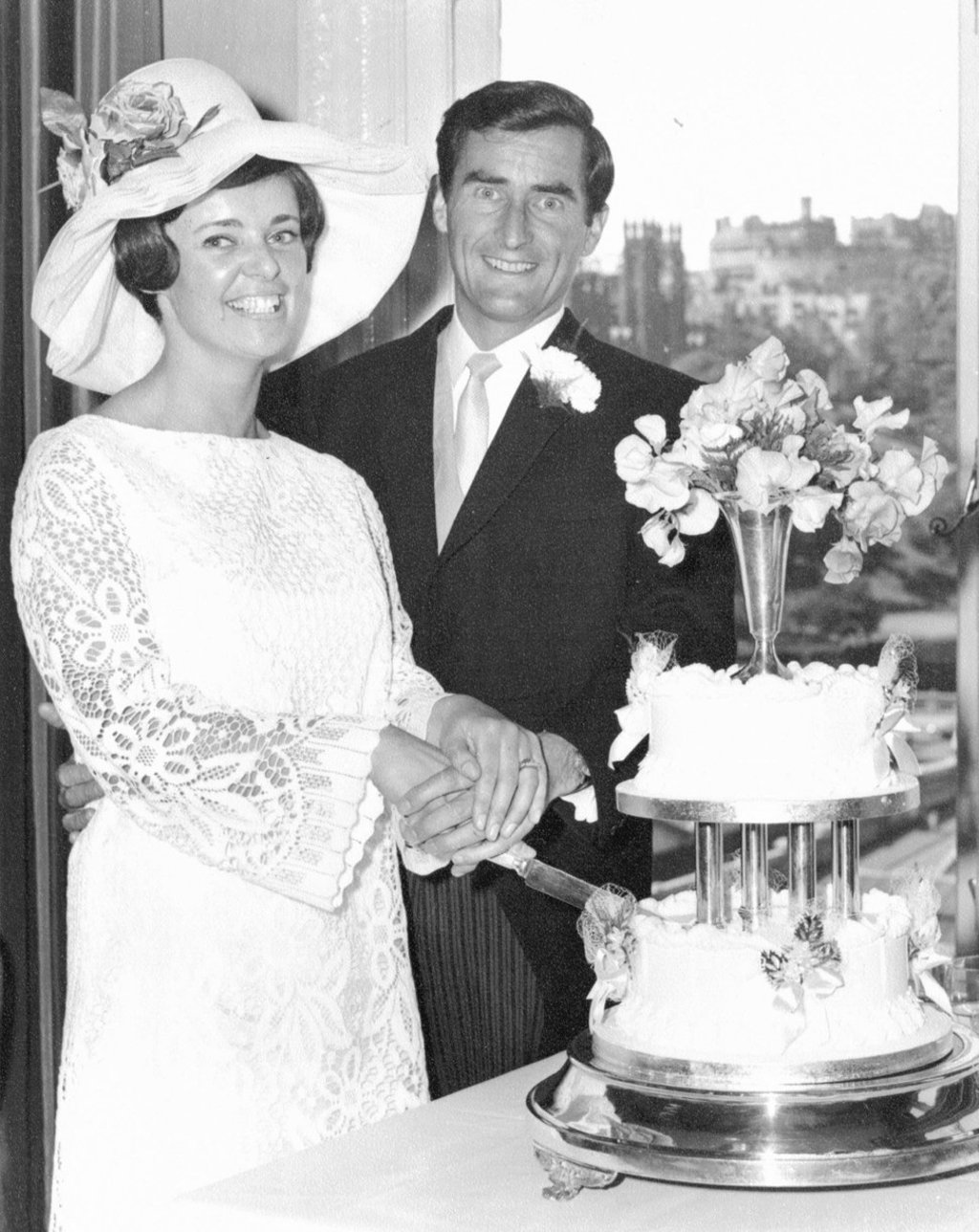 Mackay on her wedding day with John, in 1967. Picture: courtesy of Judith Mackay