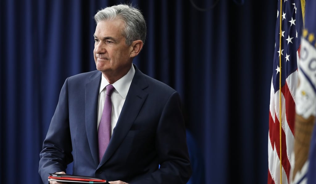 Federal Reserve chair Jerome Powell arrives at a news conference after the Federal Open Market Committee meeting in Washington in June. The Fed has been steadily tightening monetary policy. Photo: AP