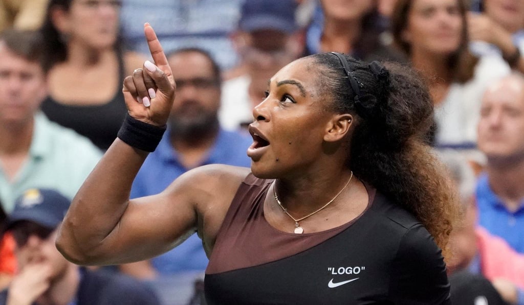 Williams called the umpire ‘a thief’, leading to her being assessed a game penalty in the match. Photo: USA TODAY