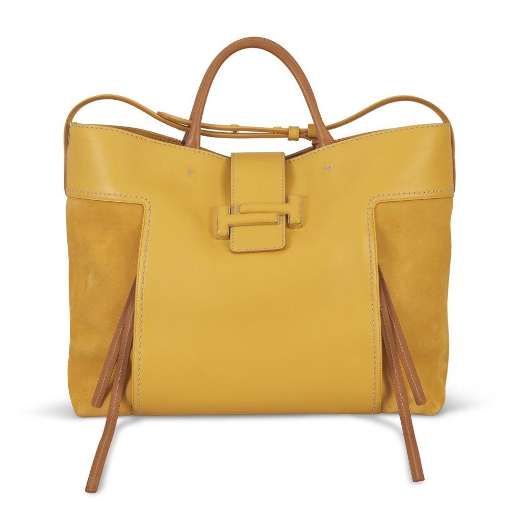 Tod’s. This bright yellow Double-T shopping bag is designed with a giant T cut out of leather. There are secret pockets in the bag, HK$15,000