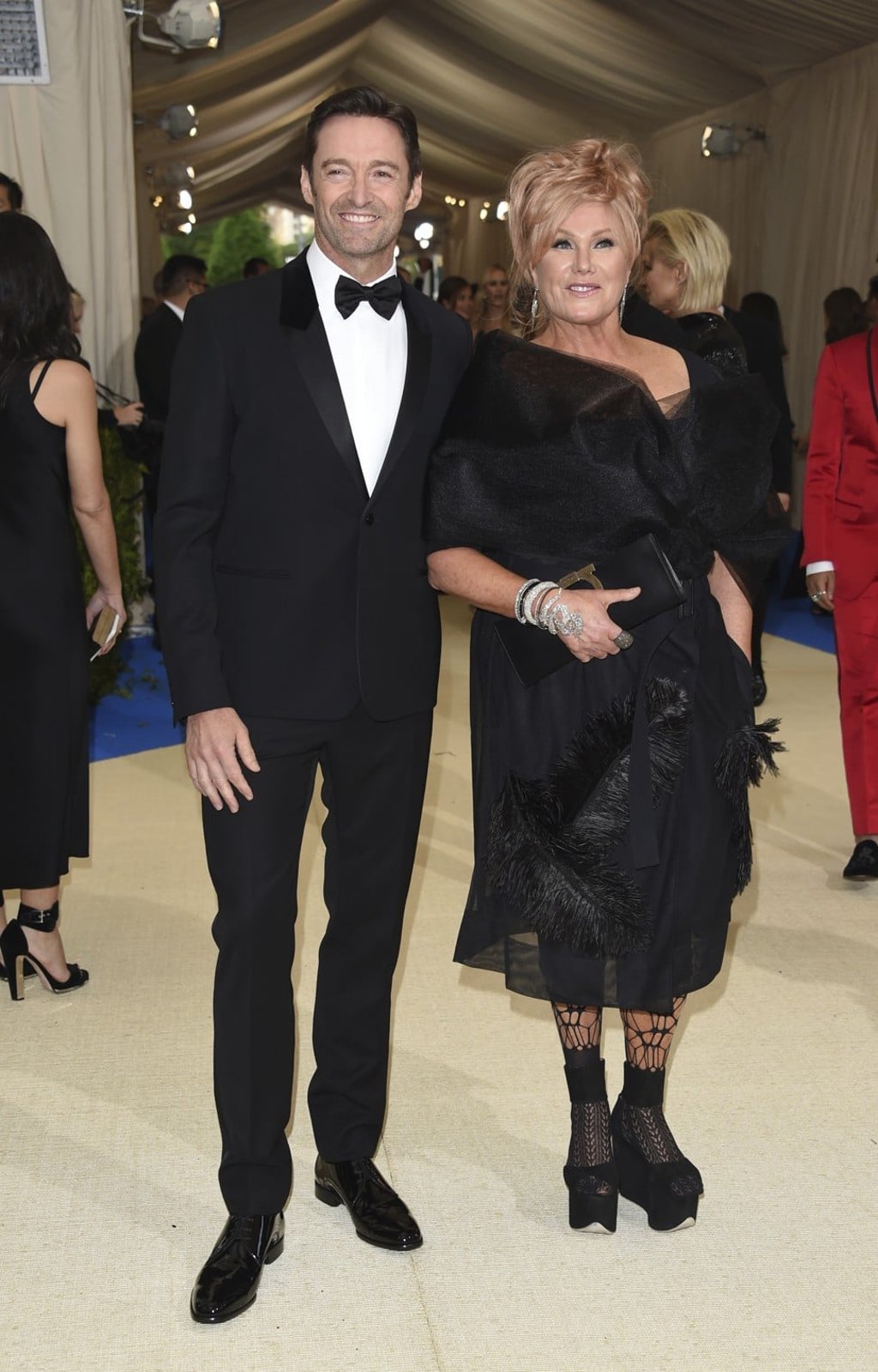 Hugh Jackman with his wife Deborra-Lee Furness, who is 13 years his senior. The couple married in 1996. Photo: AP