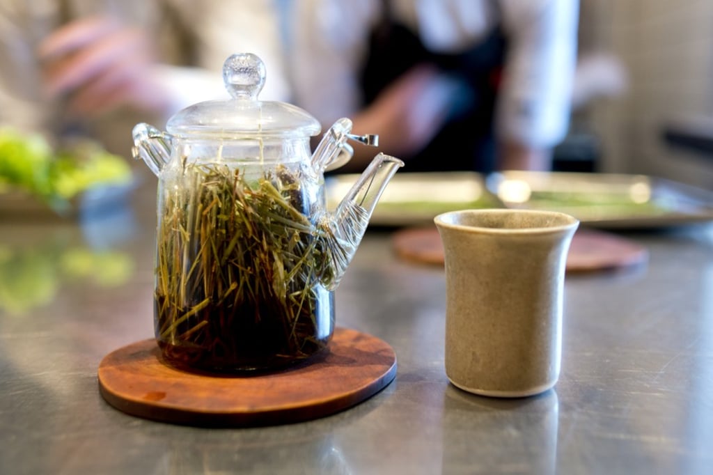 Customers are treated to a welcome tea at Agrikultur.