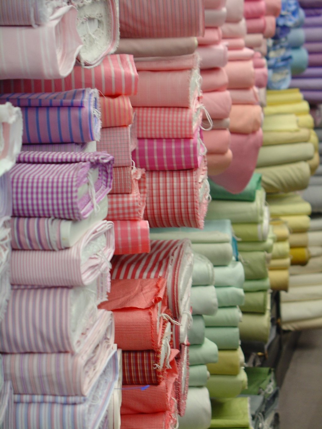 Parisian shirtmaker Charvet offers exclusive fabrics in different colours.