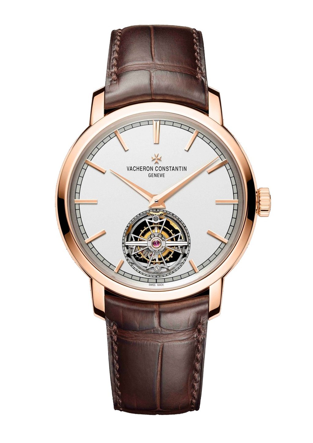 Vacheron Constantin. The Traditionnelle Tourbillon features its tourbillon in an open-worked carriage shaped like a Maltese cross. The 41mm timepiece runs on the Calibre 2160, the first self-winding tourbillon in-house movement by the brand. Price on request Vacheron Constantin. The Traditionnelle Tourbillon features its tourbillon in an open-worked carriage shaped like a Maltese cross. The 41mm timepiece runs on the Calibre 2160, the first self-winding tourbillon in-house movement by the brand. Price on request