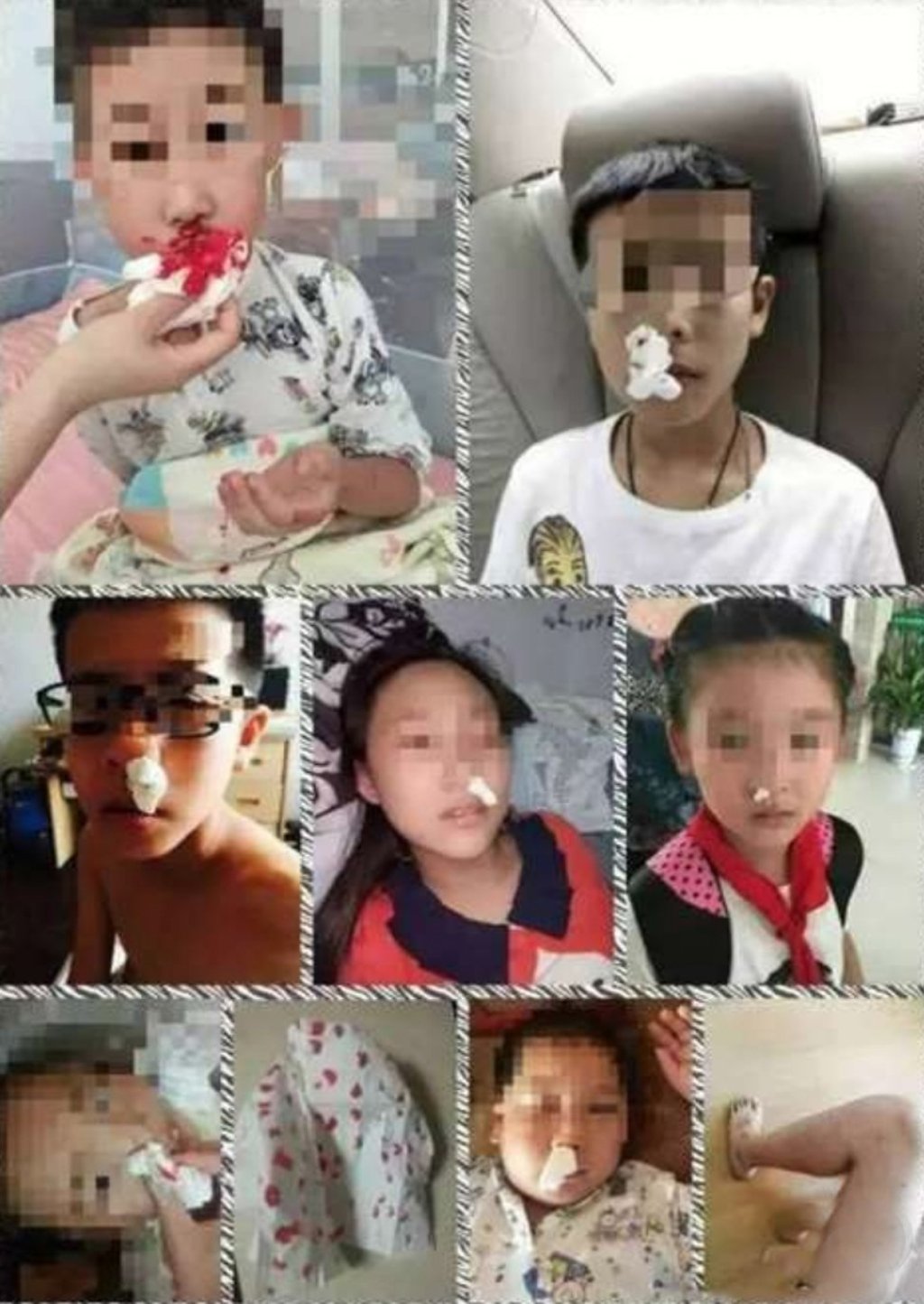 Children at a number of schools in China suffered nosebleeds and dizziness in 2016 after using newly built school running tracks. Photo: SCMP