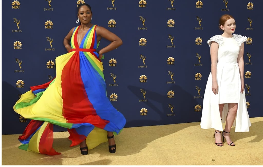 Tiffany Haddish, left, and Sadie Sink. Photo: AP