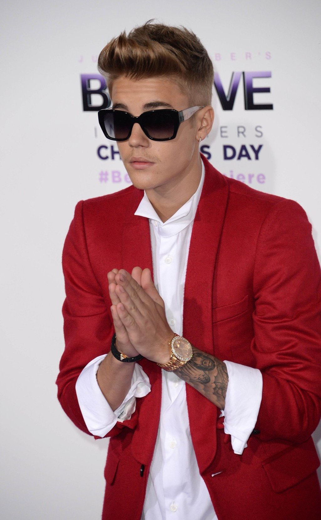 Even Justin Bieber has a pair of diamond earrings. Photo: AFP