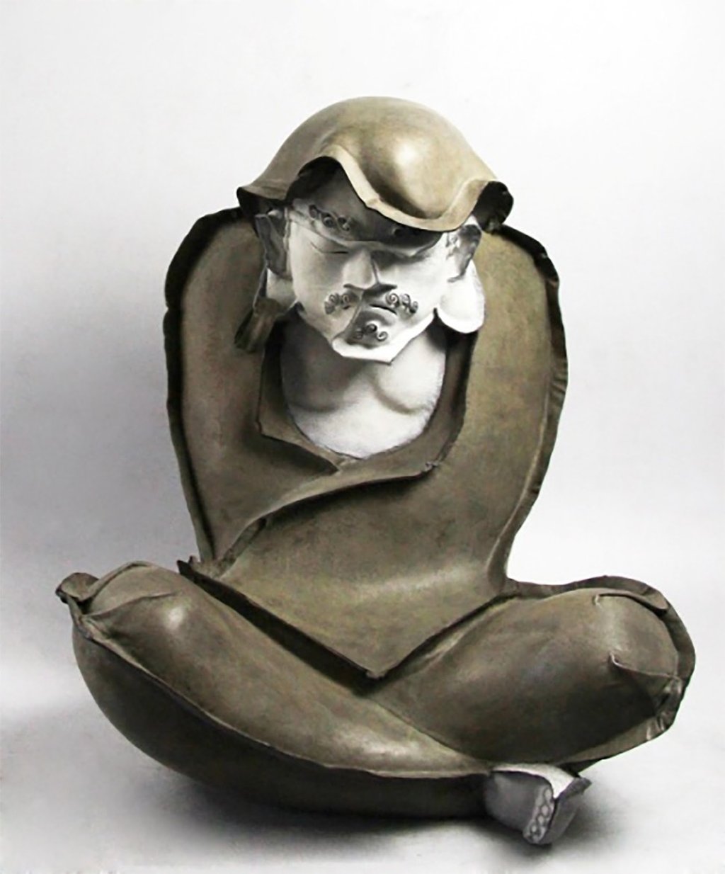 A sculpture by China’s Wang Liwei, titled ‘Empty of Characteristics 2’, is on display at the Asia Contemporary Art Show.