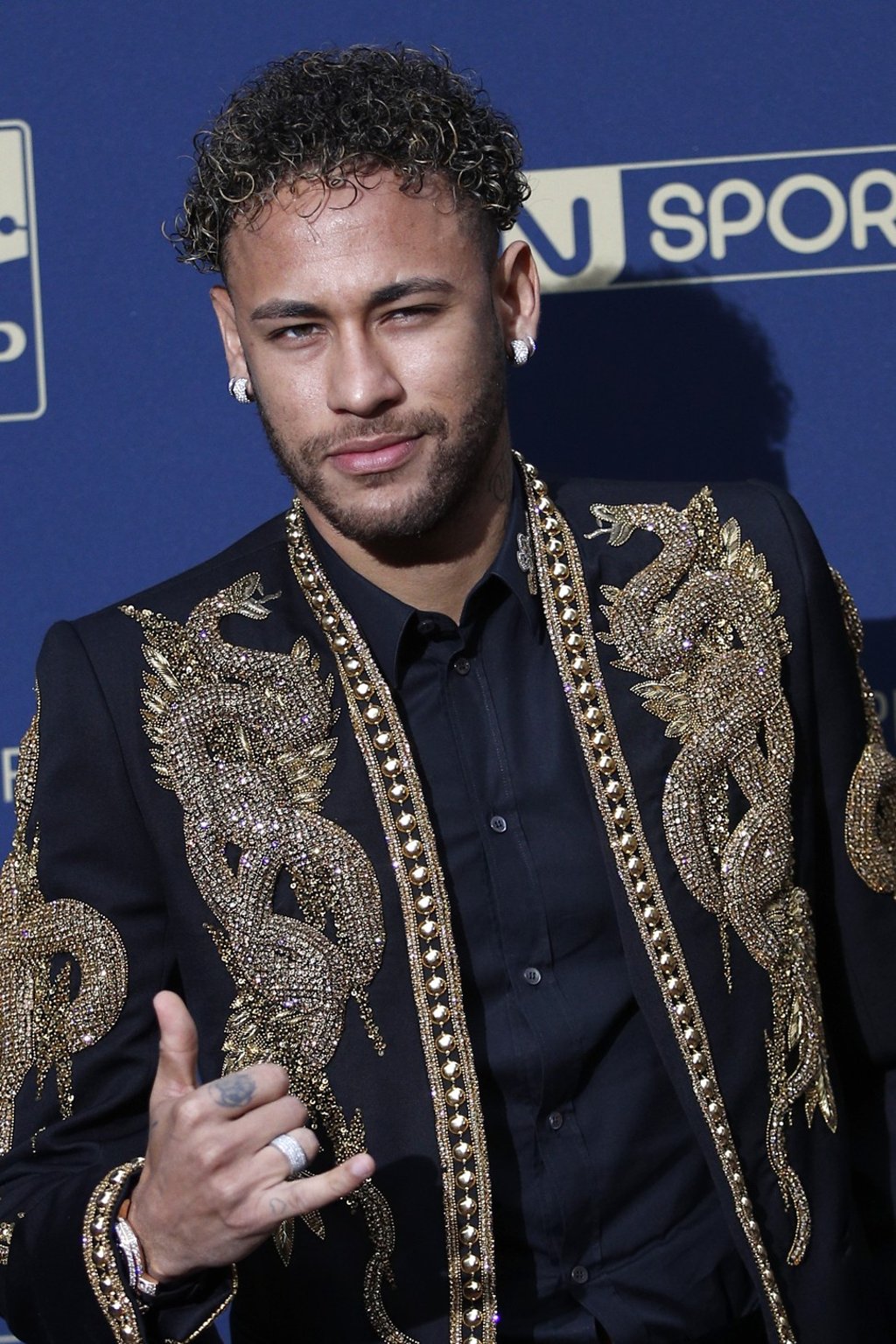 Brazilian soccer player Neymar loves his bling. Photo: AP