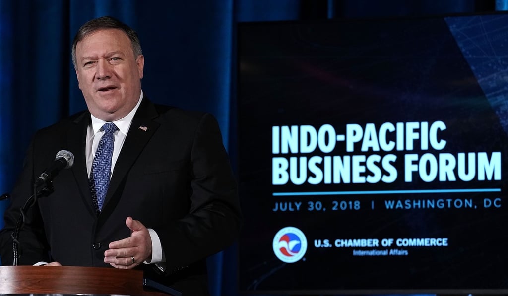 US Secretary of State Mike Pompeo hopes the IPS will counter China’s quest for economic and political hegemony. Photo: Getty Images/AFP