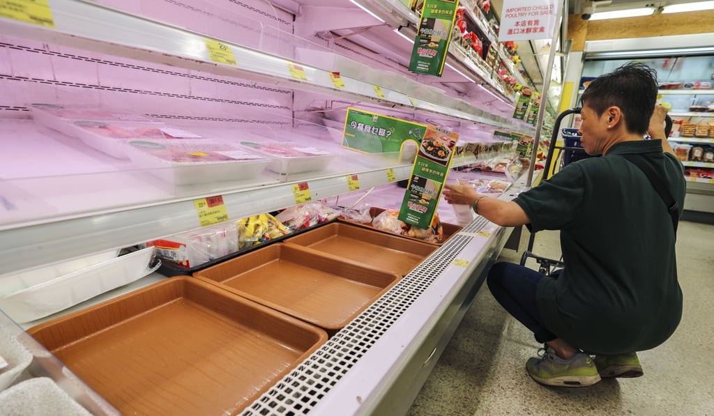 Supermarket shelves quickly emptied as Typhoon Mangkhut approached Hong Kong last week. Photo: Winson Wong