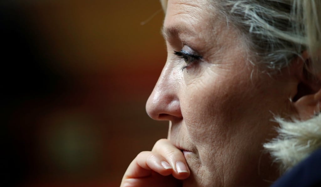 National Rally party leader Marine Le Pen attends the National Assembly in Paris. Photo: Reuters