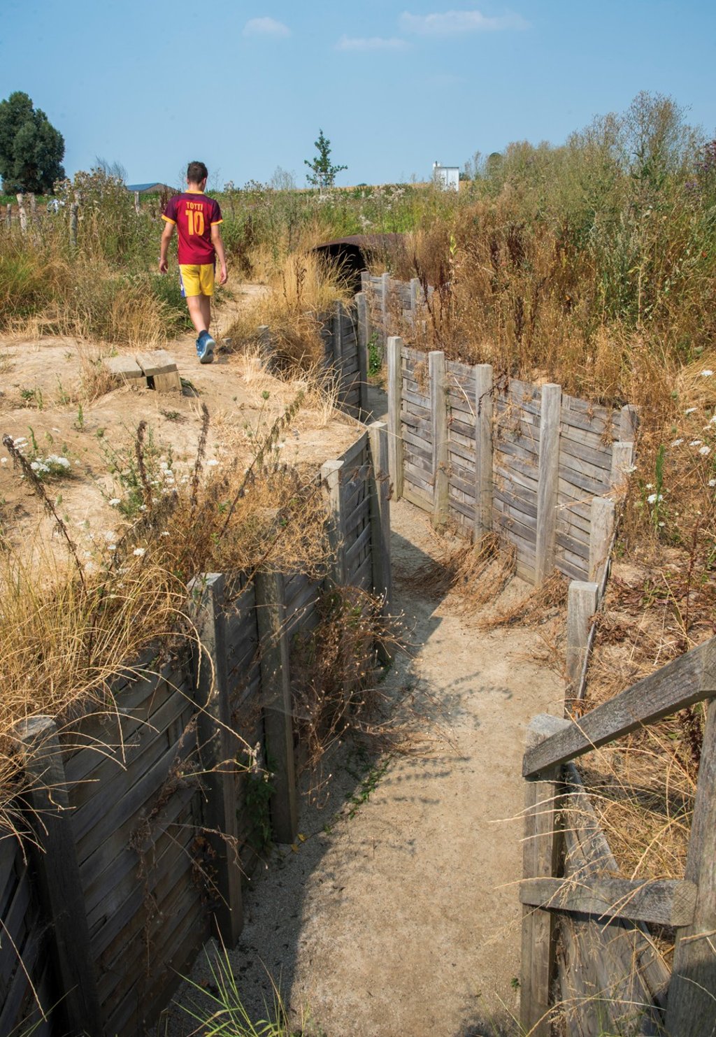 First-world-war trenches near Comines-Warneton, Belgium.
