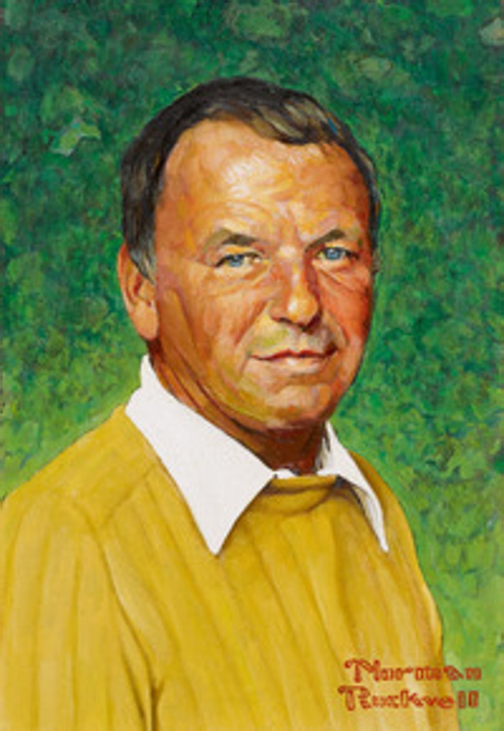 Norman Rockwell portrait of Sinatra: Norman Rockwell portrait of Sinatra: