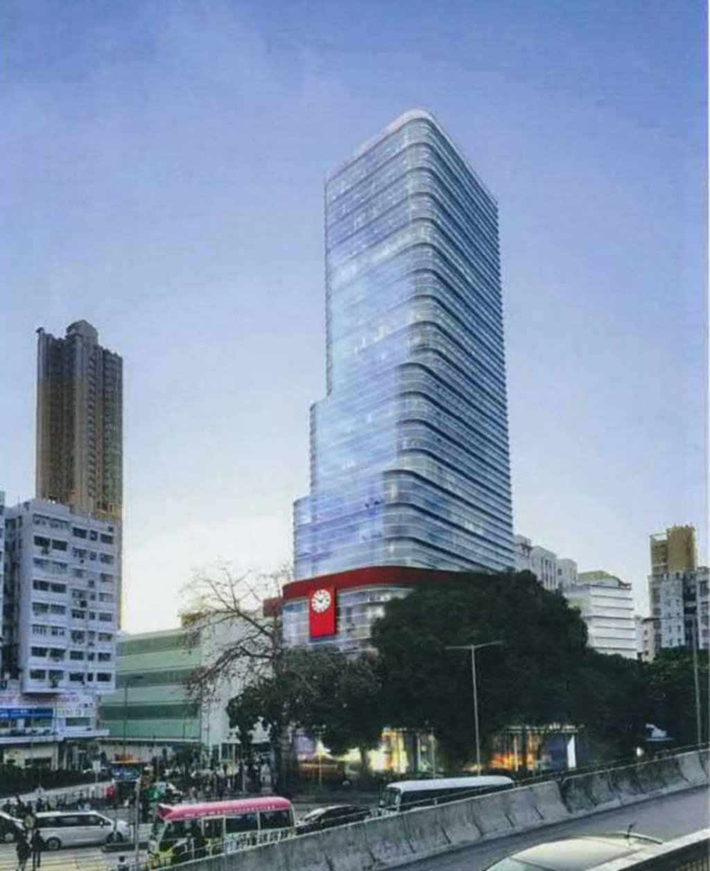 An artist’s impression of the proposed 25-storey building that will be built on the site of Garden’s existing headquarters. Photo: Handout.