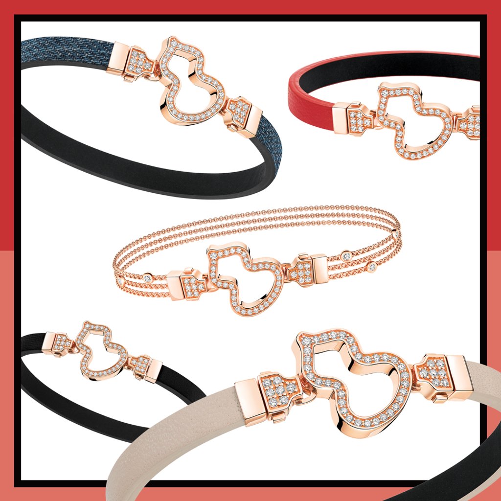 Qeelin’s new Wulu bracelet features interchangeable straps.
