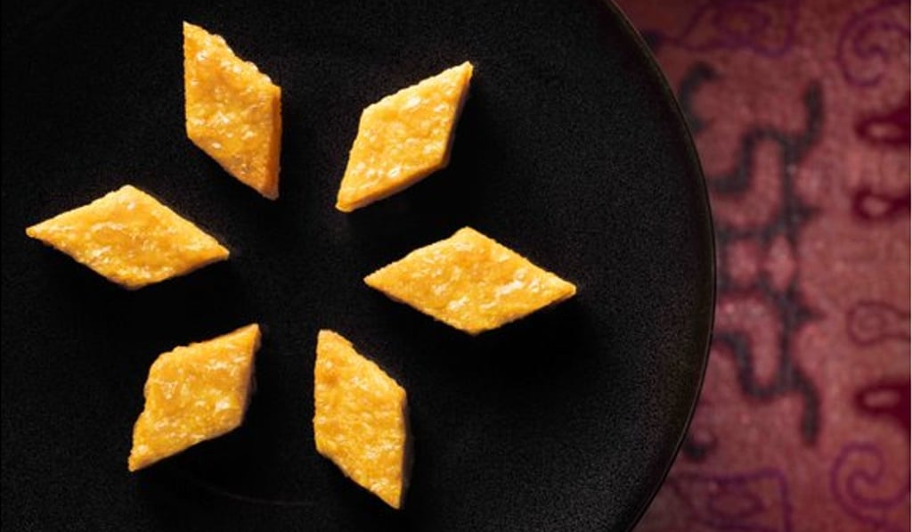 Deep-fried sea urchin pudding. Photo: courtesy Mandarin Oriental
