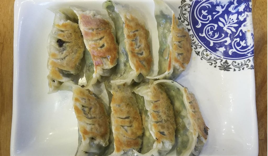 Wild mushroom vegetarian dumplings.