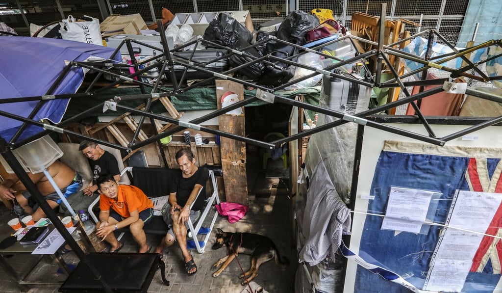 Homeless people in Sham Shui Po. Government figures show there were more than 1,000 registered homeless people in Hong Kong in the 2017/2018 financial year. Photo: Felix Wong